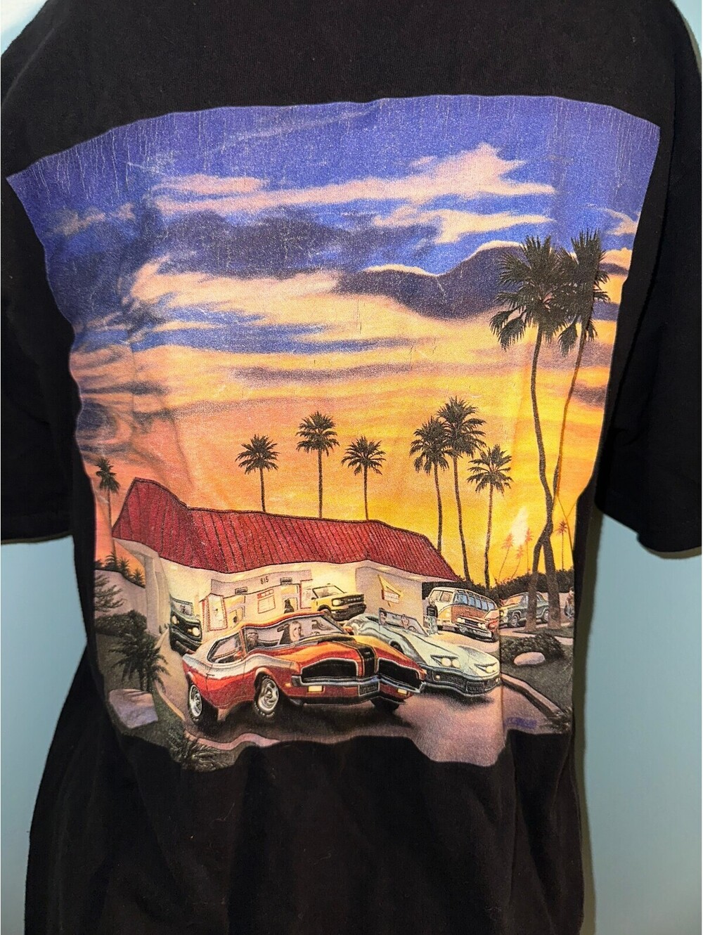 In-N-Out Burger Vintage Texas Black Y2K USA T-Shirt M